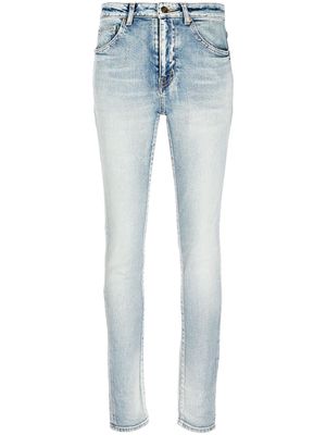 Saint Laurent skinny fit low rise jeans - Blue