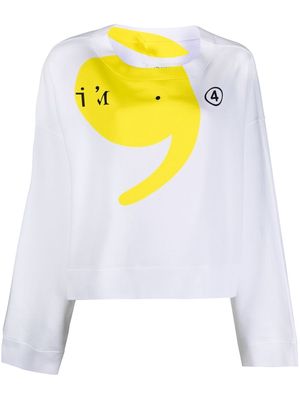 Maison Margiela apostrophe logo-print sweatshirt - White