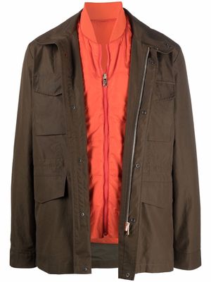 PAUL SMITH field zip-up jacket - Green