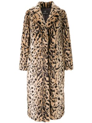 Unreal Fur leopard-print coat - Brown