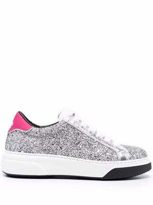 Dsquared2 glittered low-top sneakers - Silver