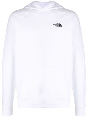 The North Face logo-print long-sleeved hoodie - White