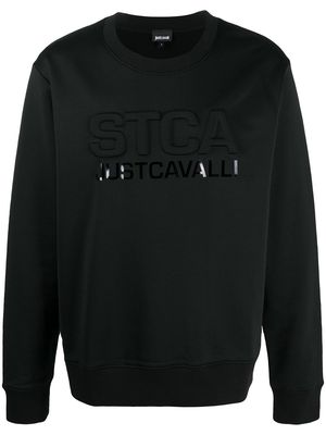 Just Cavalli logo print jumper - Black