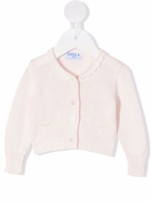 Siola Delizia embroidered cardigan - Pink