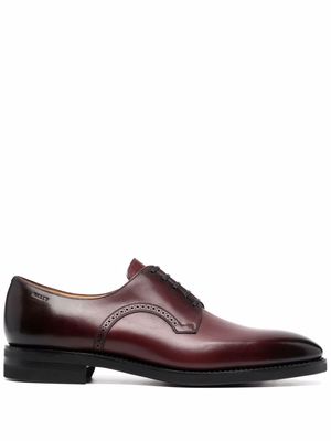 Bally almond-toe derby shoes - Red
