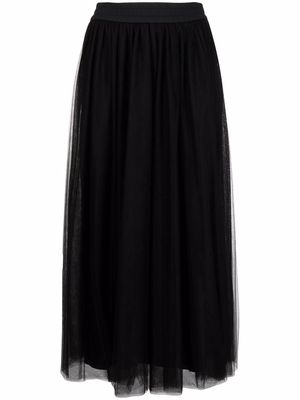 Fabiana Filippi elasticated-waist skirt - Black