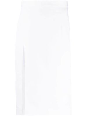 Dsquared2 slit-detail high-waisted skirt - White
