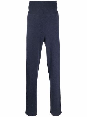 extreme cashmere cashmere-blend knit trousers - Blue