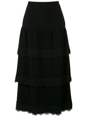 Martha Medeiros Antonela midi skirt - Black