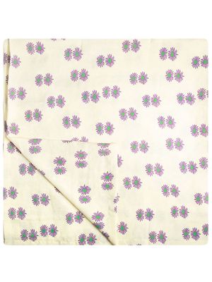 La DoubleJ floral-print tablecloth - White