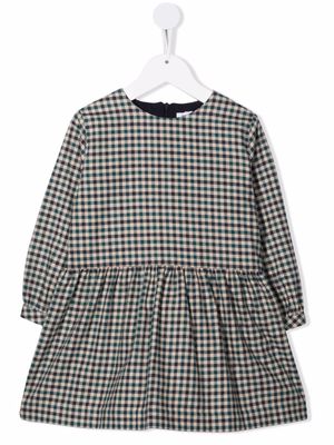 Knot Elodie gingham-check smock dress - Green