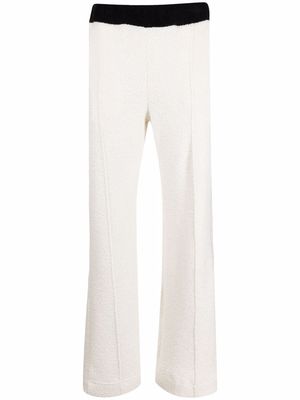 Casablanca colour-block terrycloth track pants - White