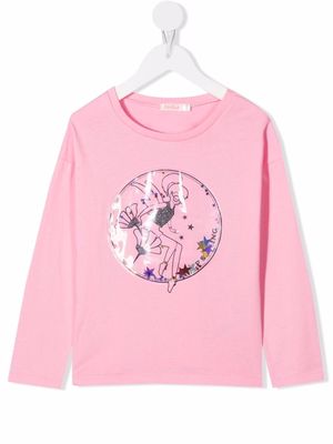 Billieblush graphic-print cotton t-shirt - Pink