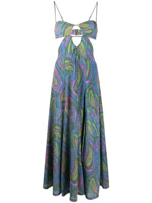 Alice McCall Swan Lake cut-out midi dress - Multicolour