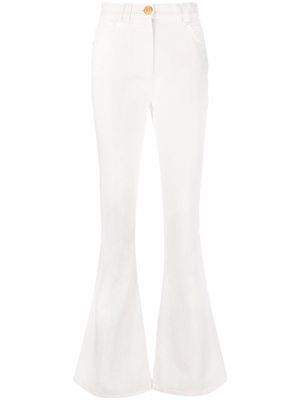 Balmain high-waisted denim jeans - White