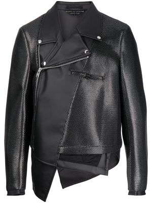 Comme Des Garçons Homme Plus asymmetric biker jacket - Black