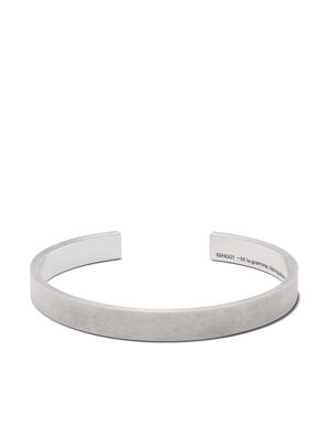 Le Gramme 21g brushed logo bracelet - Silver