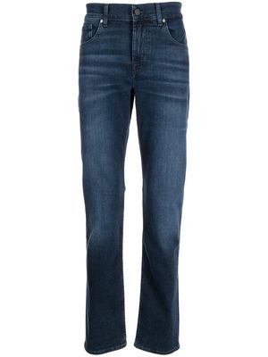 7 For All Mankind straight-leg cotton jeans - Blue