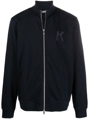 Karl Lagerfeld K embroidery track jacket - Blue