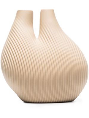 HAY W&S asymmetric ribbed vase - Neutrals