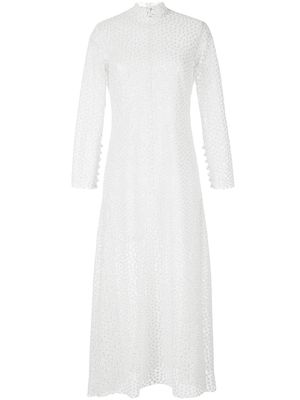 Macgraw embroidered New Lyrical dress - White