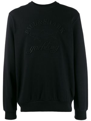 Paul & Shark embroidered logo sweatshirt - Black