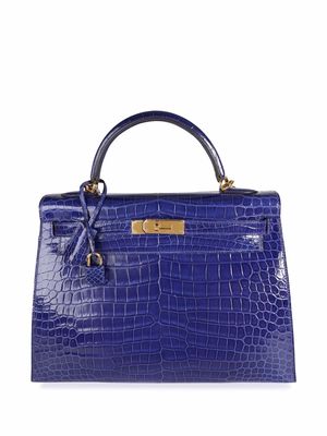 Hermès pre-owned Kelly 32 Sellier 2way bag - Blue