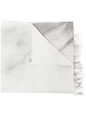 Forme D'expression Motta abstract-print scarf - White