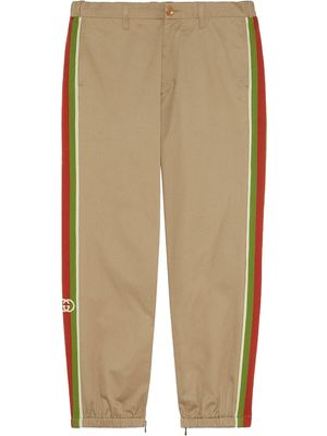 Gucci Web stripe track pants - Neutrals