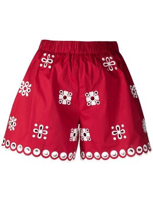 RED Valentino broderie anglaise high-waisted shorts
