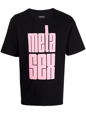 Liberal Youth Ministry 'meta sex' t-shirt - Black