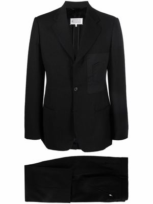 Maison Margiela tailored single-breasted two piece suit - Black