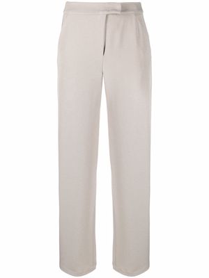 Emporio Armani high-waisted wide-leg trousers - Neutrals