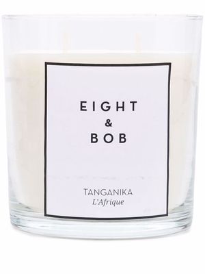 Eight & Bob Tanganika wax candle with holder - White