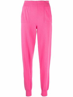 AMI AMALIA patch-pocket merino sweat pants - Pink