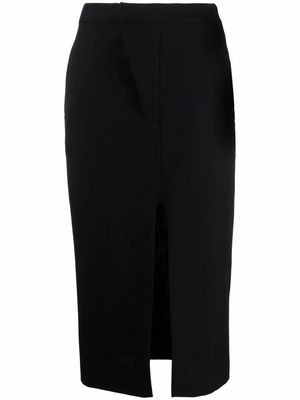 AMBUSH front-slit skirt - Black