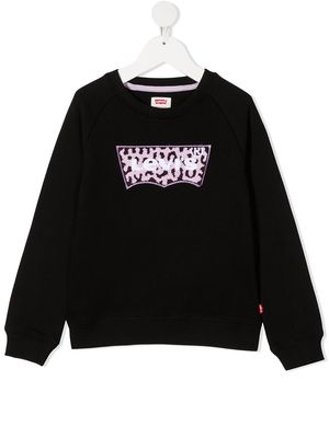 Levi's Kids embroidered-logo sweatshirt - Black