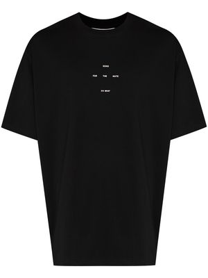 Song For The Mute logo print short-sleeve T-shirt - Black