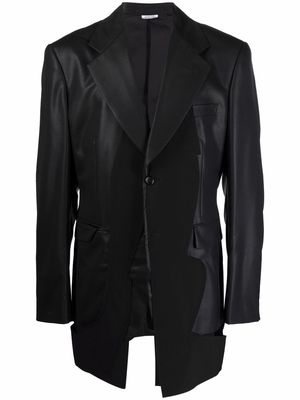Comme Des Garçons Homme Plus notched-lapel single-breased jacket - Black