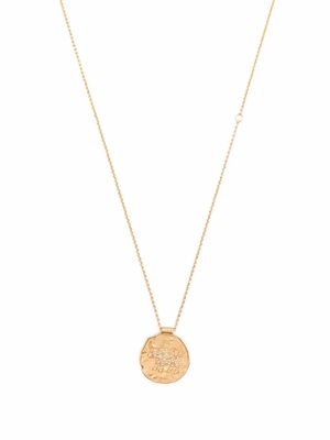 Maje embellished Taurus pendant necklace - Gold