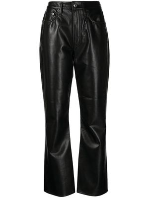 AGOLDE high-waisted flared trousers - Black