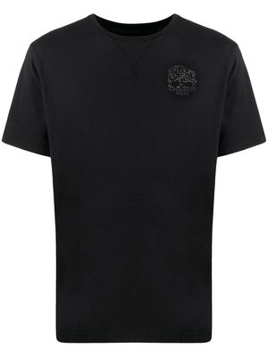 Hydrogen embellished skull short-sleeved T-shirt - Black
