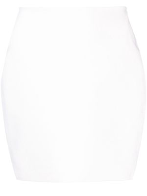 Herve L. Leroux high-waisted fitted miniskirt - White