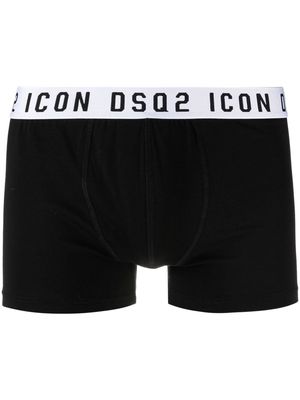 Dsquared2 Icon logo waistband boxer shorts - Black