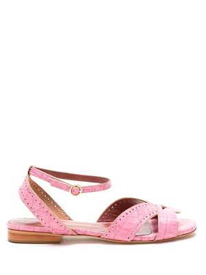 Sarah Chofakian leather Chemisier sandals - Pink