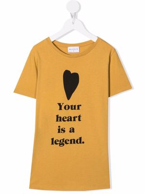 Wolf & Rita slogan-print T-shirt - Yellow