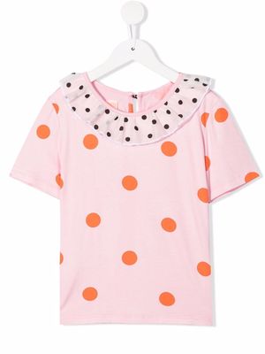 WAUW CAPOW by BANGBANG Ida polka dot-print T-shirt - Pink