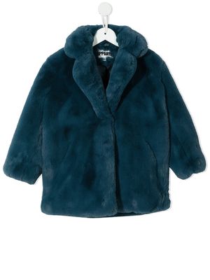 Apparis faux-fur coat - Blue
