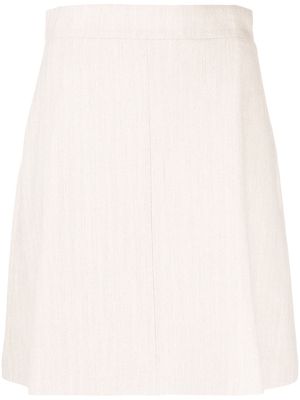 12 STOREEZ knitted mini skirt - Neutrals