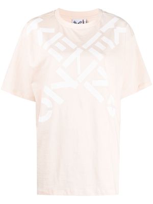 Kenzo logo-print cotton T-shirt - Pink